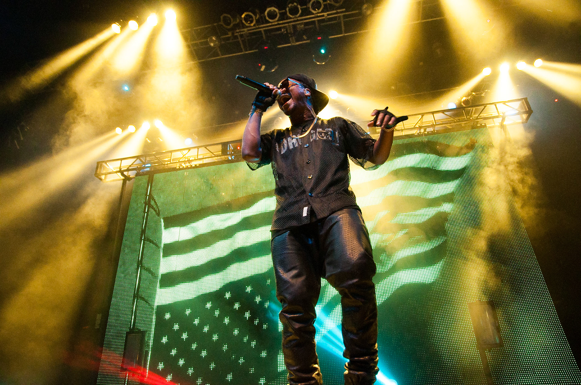 Lupe Fiasco playing at the House of Blues Boston. Photo taken by Dean Shu.