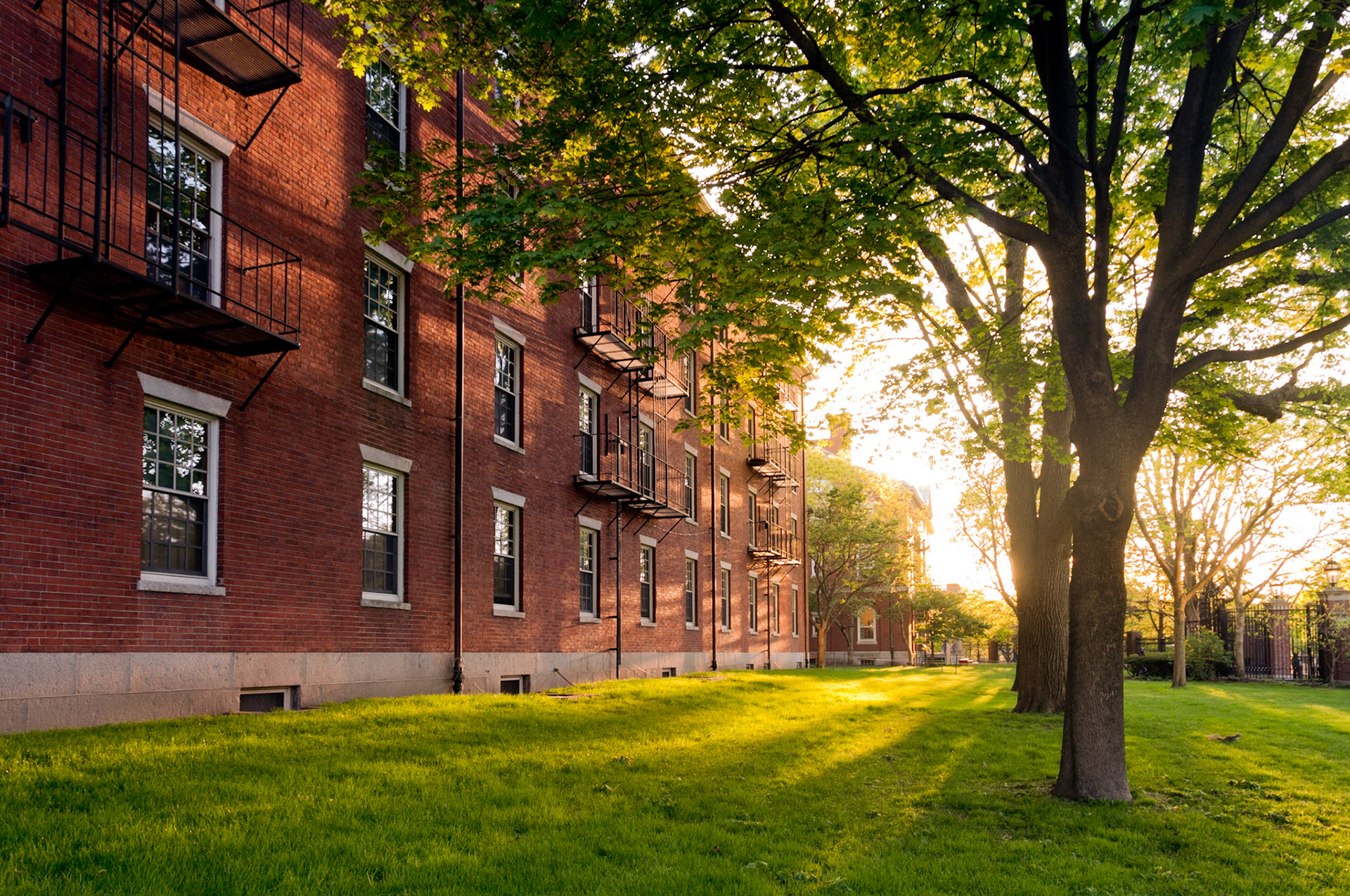 Holworthy Hall at Harvard University, which houses first-year (freshman) undergraduate students. Photo taken by Dean Shu.