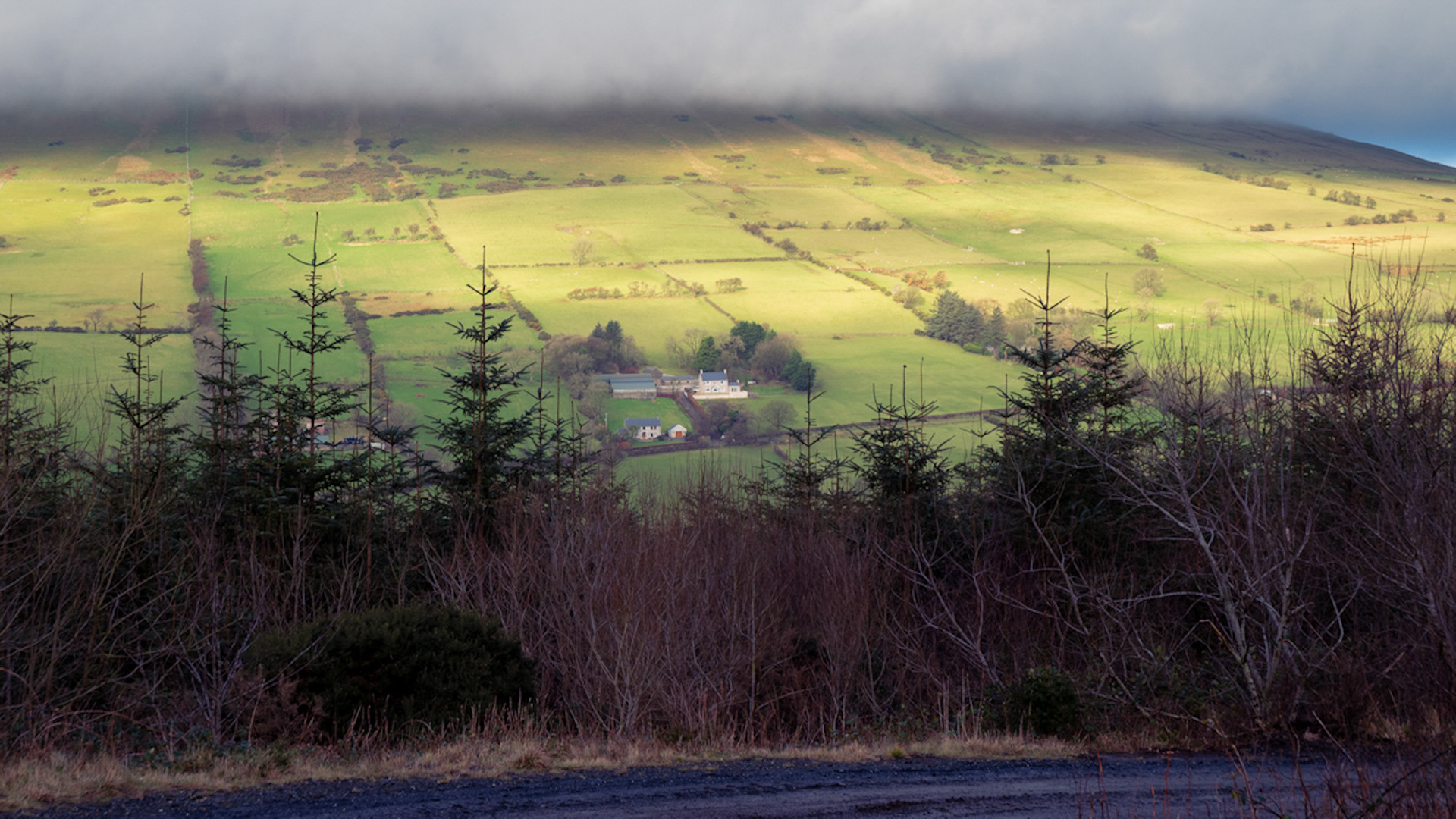 Knocklayd Mountain: A distinctive cone-shaped peak rising from the Antrim plateau, 514 metres high, with moorland approaches and expansive views across North Antrim and the Mull of Kintyre.