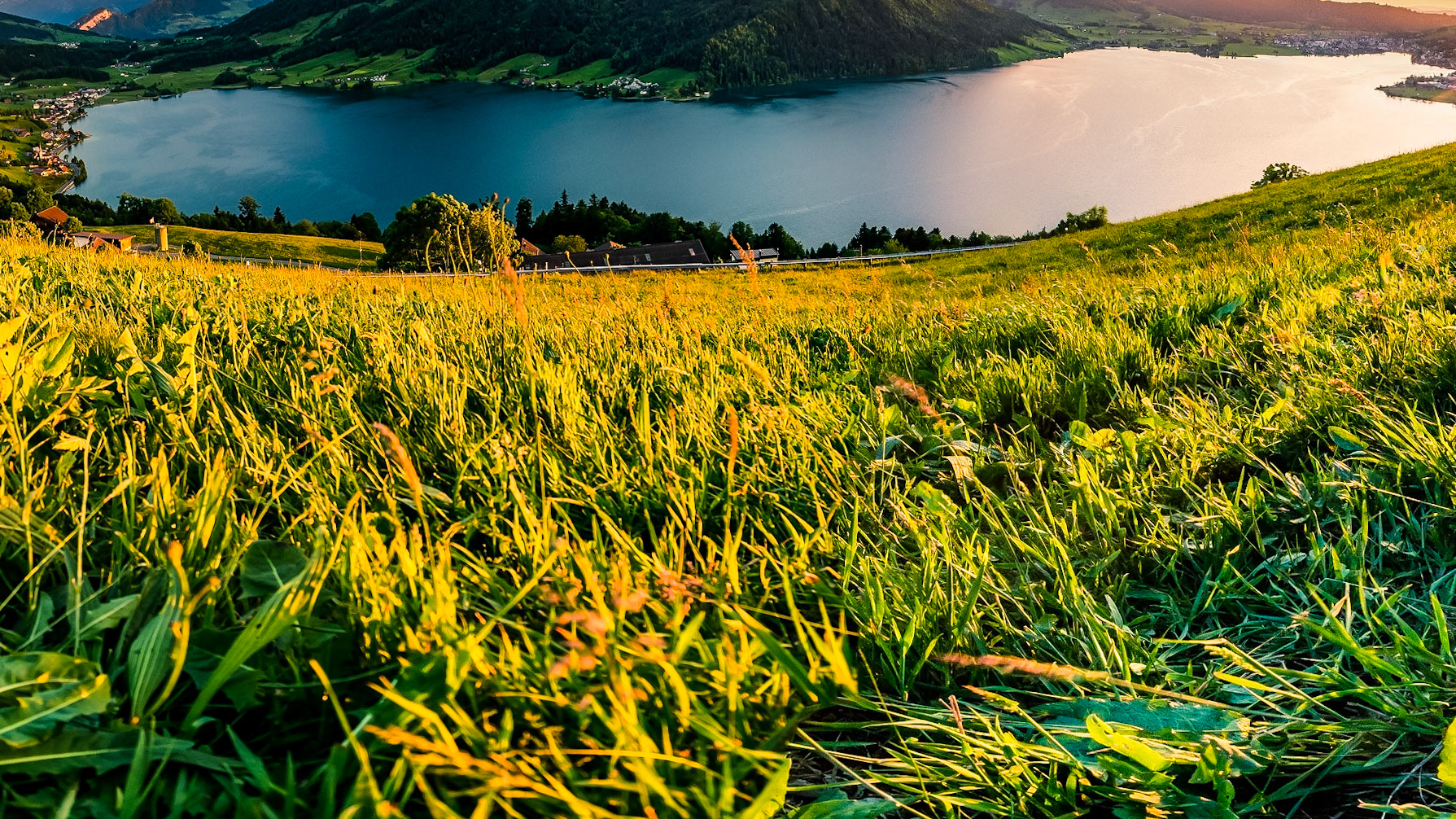 Die letzten Sonnenstrahlen vom Tag.