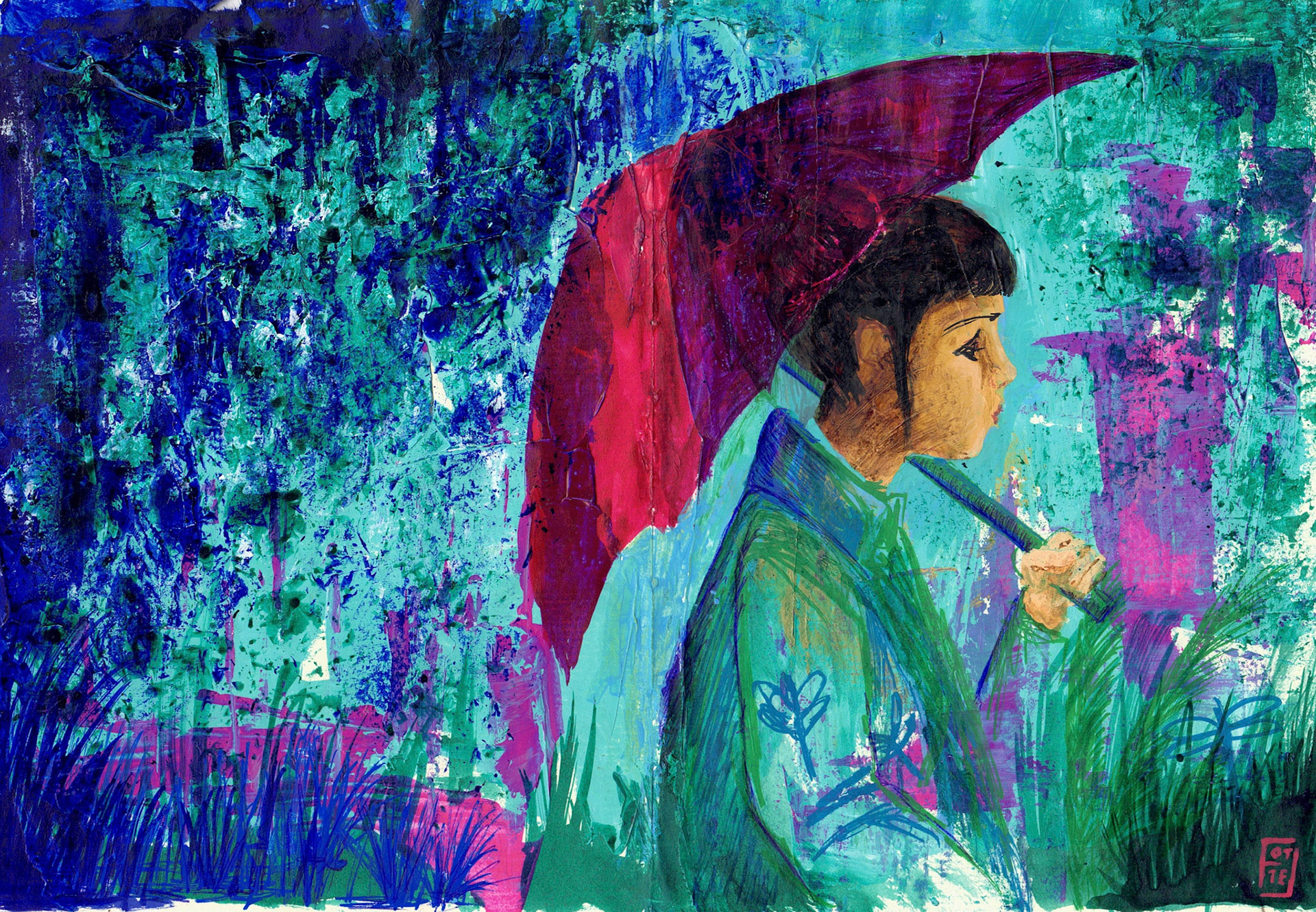 Blue Thai by Florence Chauvet Artiste