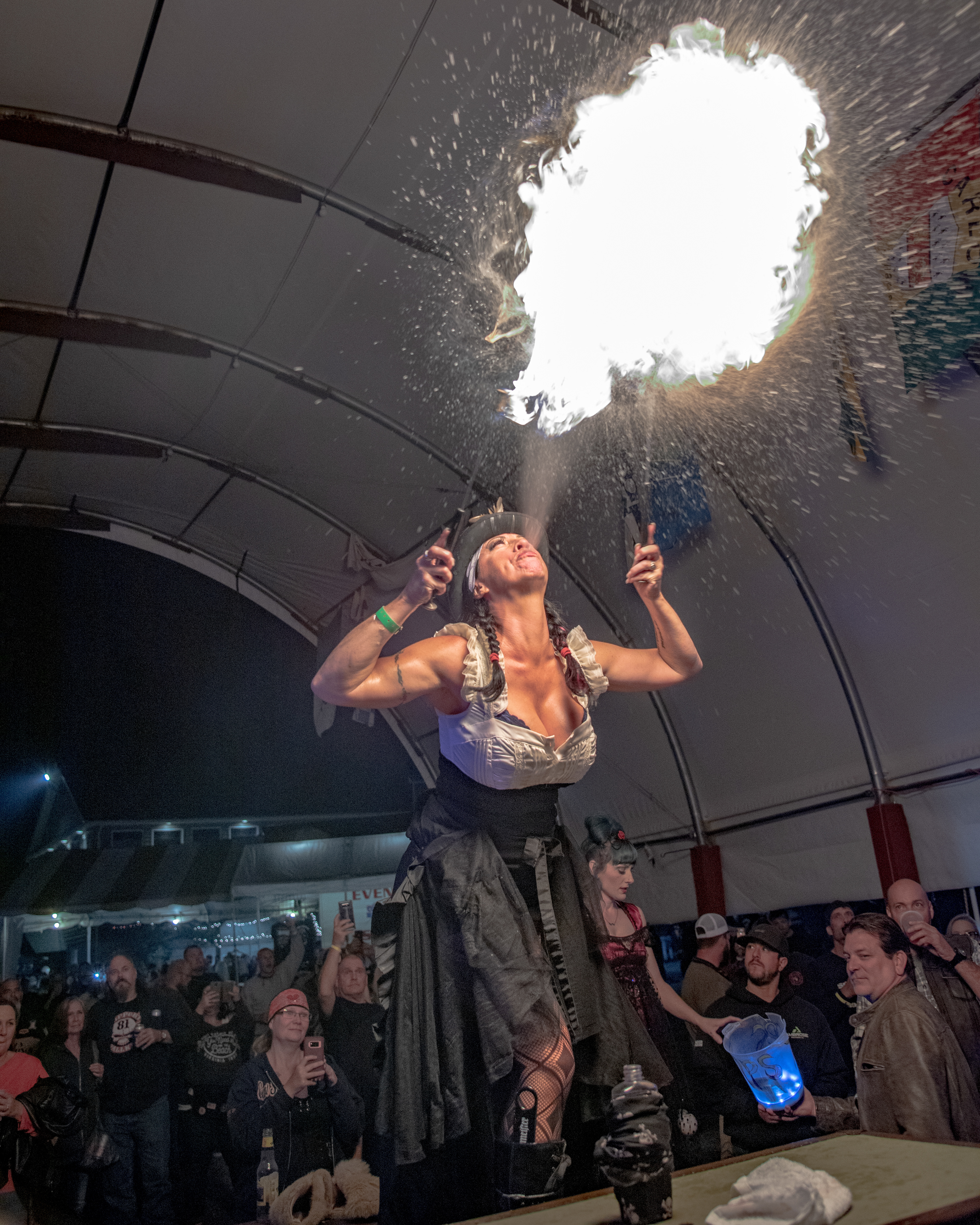 Truna breathing fire