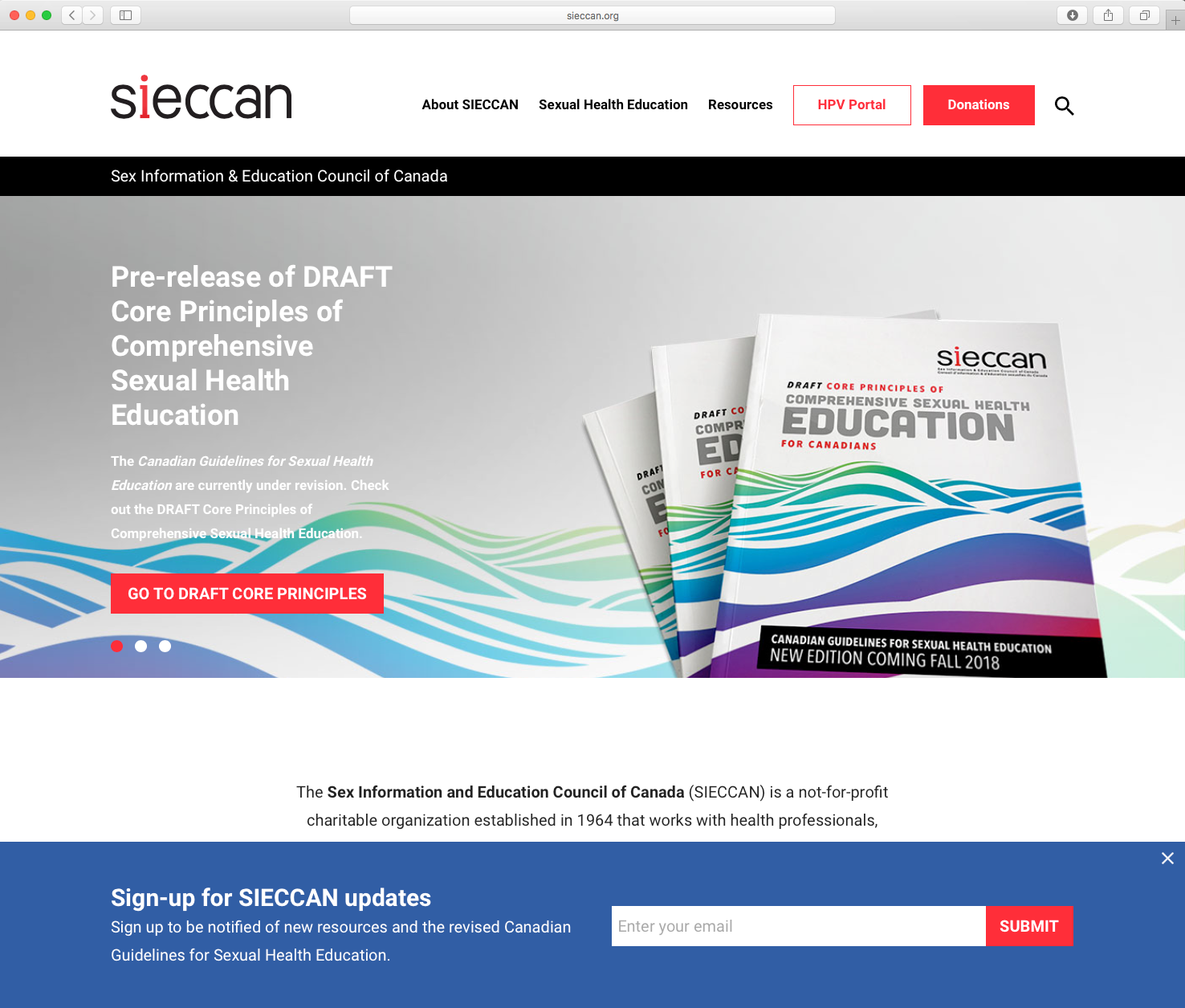 Pam Sloan Designs SIECCAN Sexual Health Education Booklet