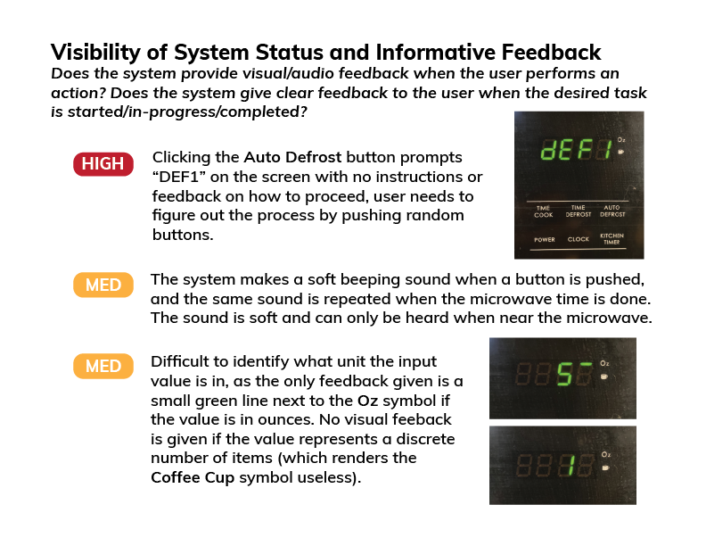 System Status and Feedback Heuristic