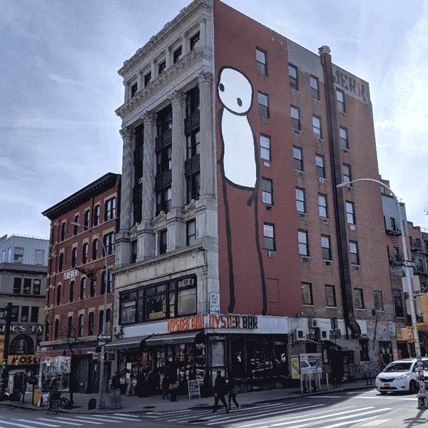008 - Tall Guy by Stik / China Town, Manhattan