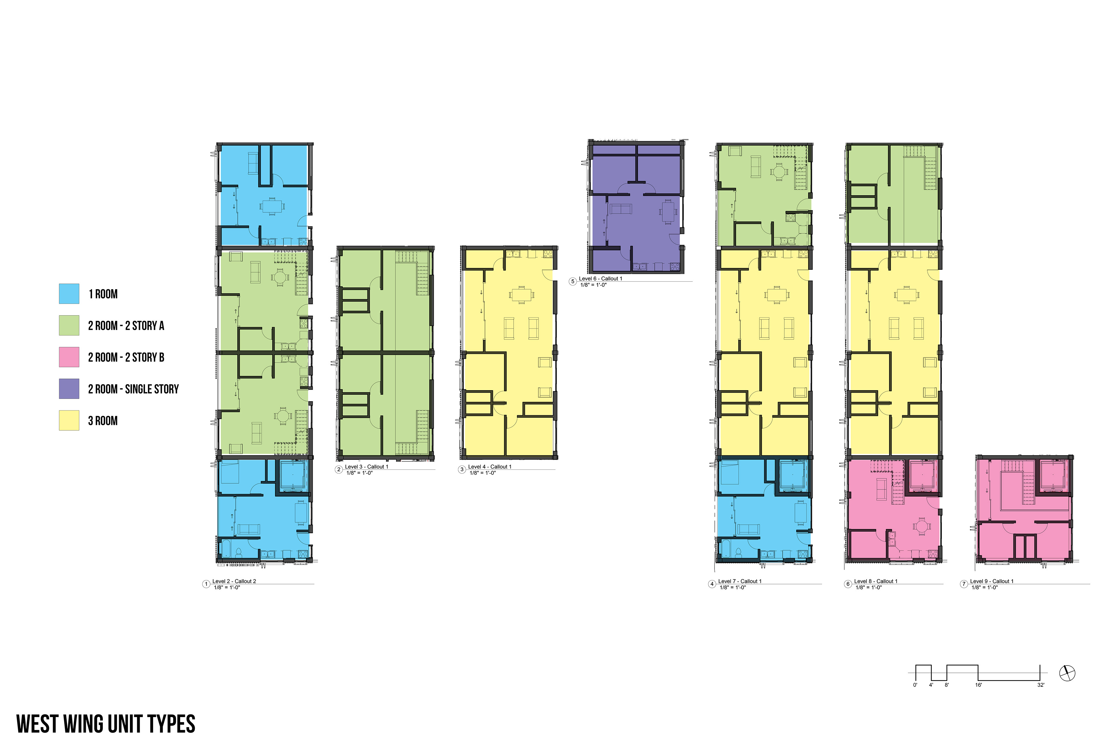 Unit Types - West Wing