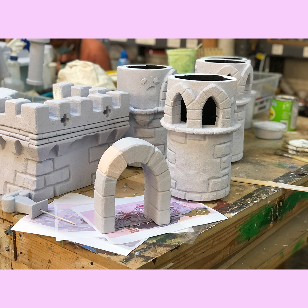 Hard-coated Castle Parts