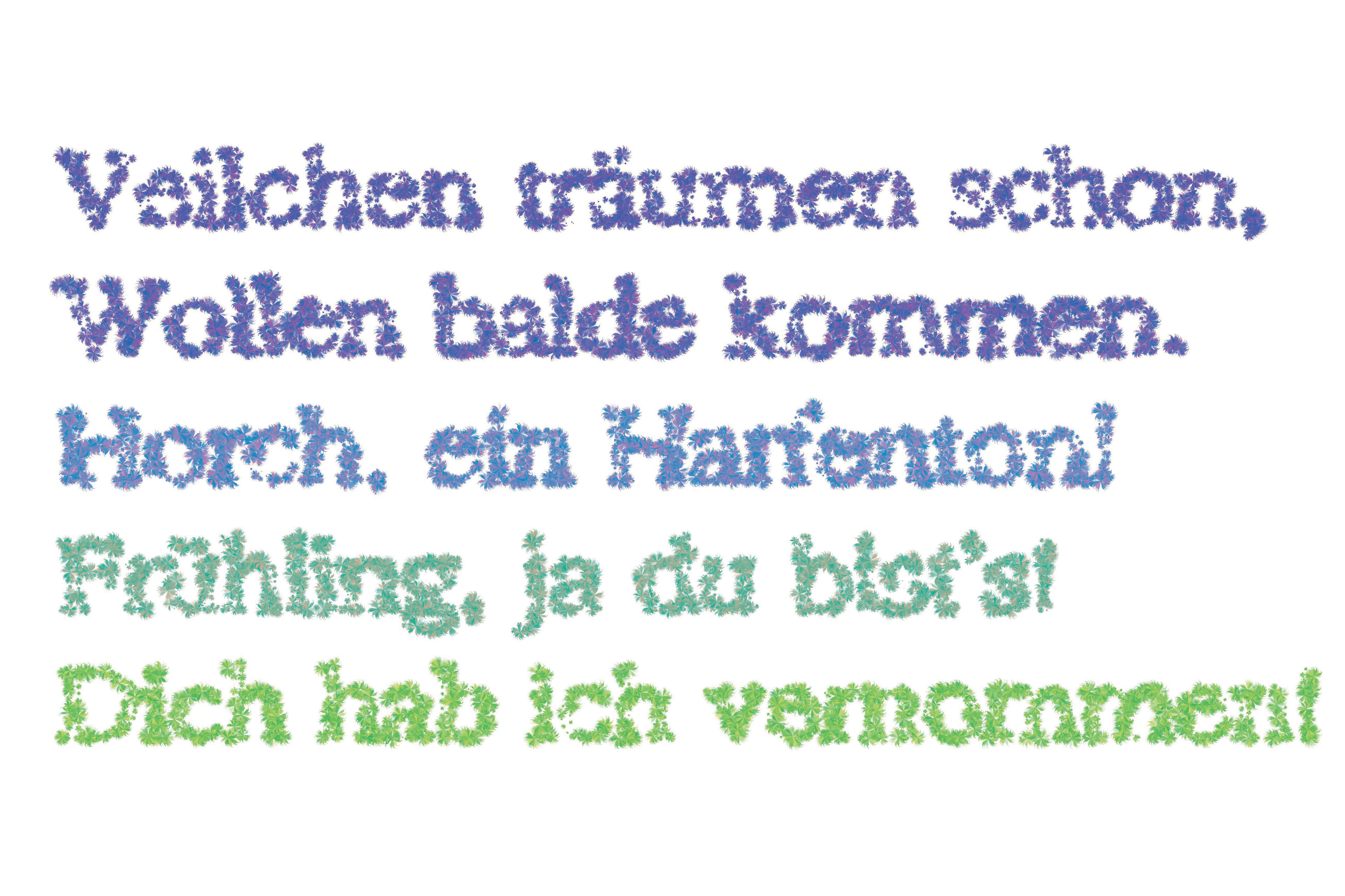 Flower Study as type built from generative coding. Built in Processing.