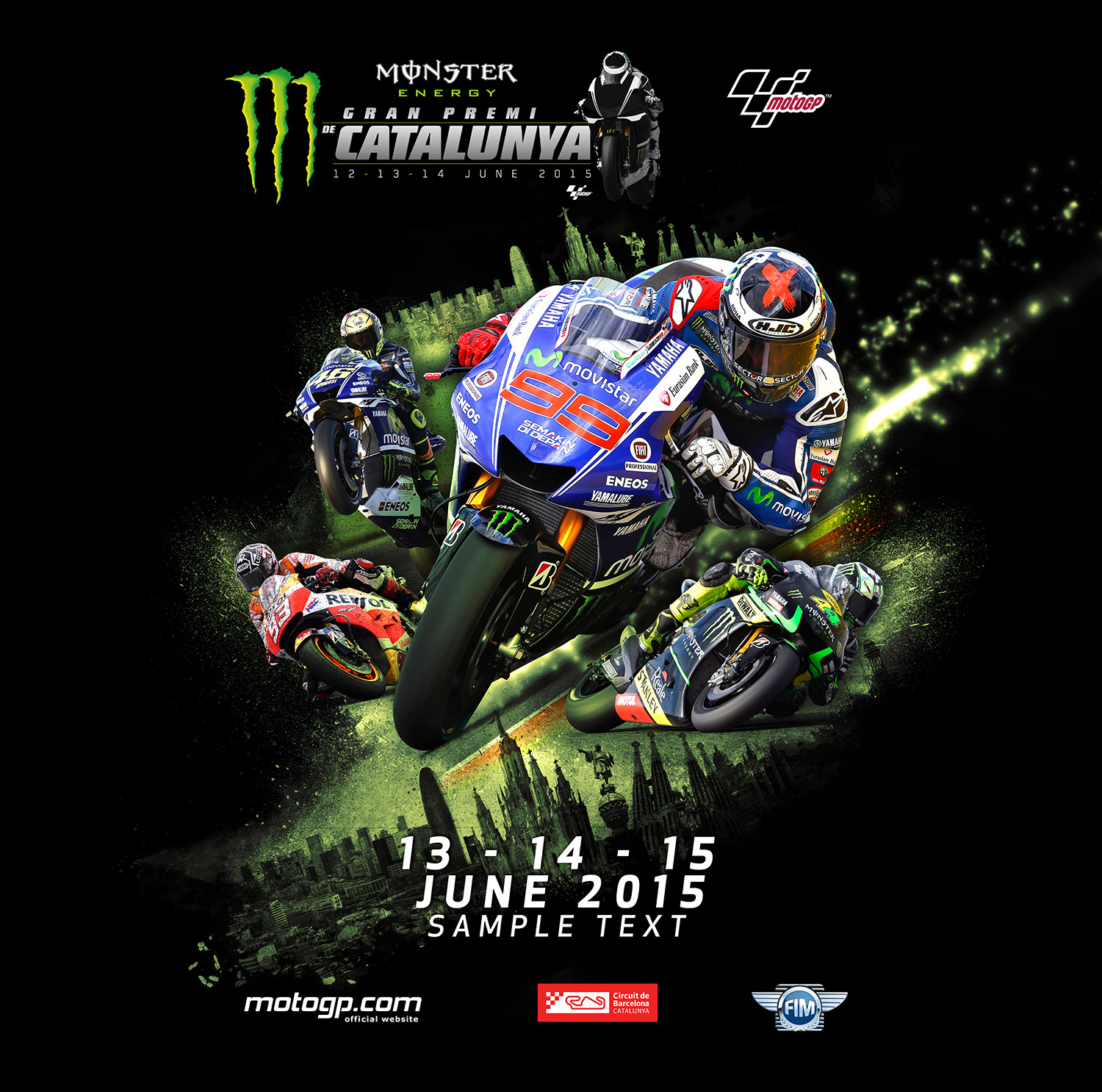 Poster Moto GP Monster Energy