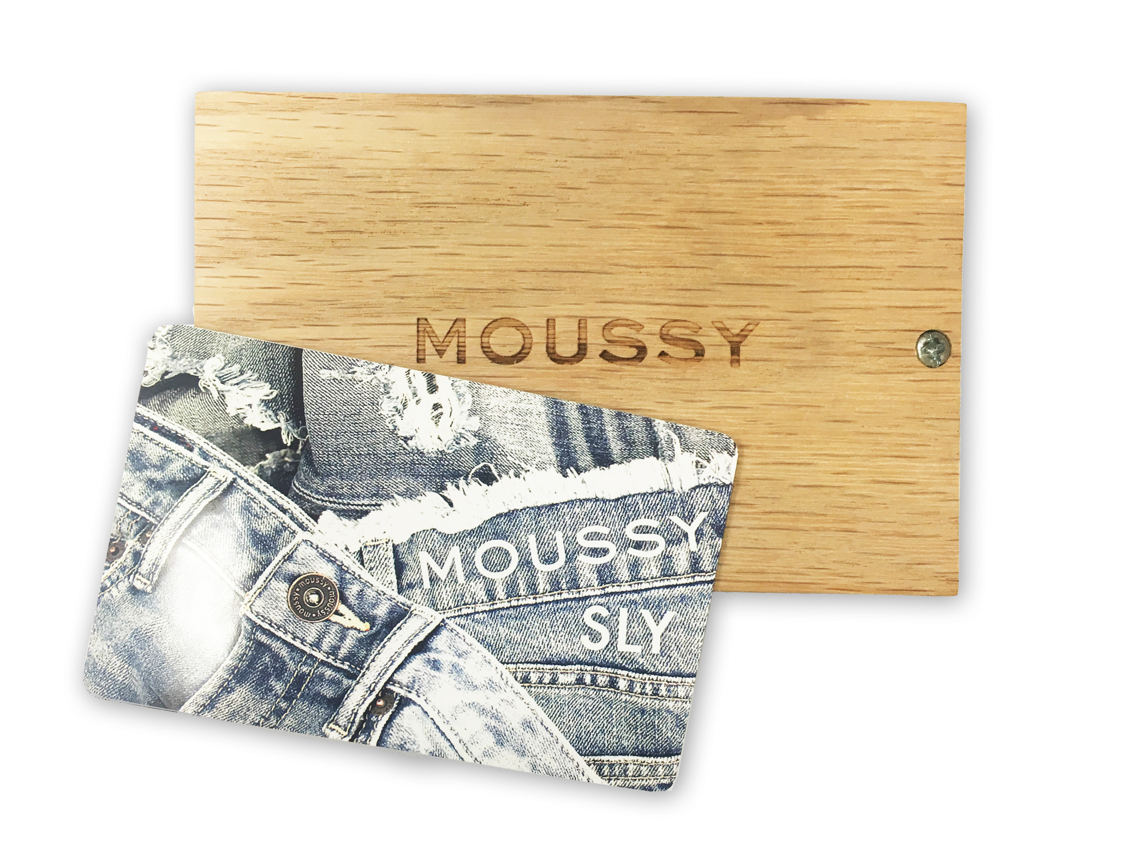 Travel card + Wooden card case