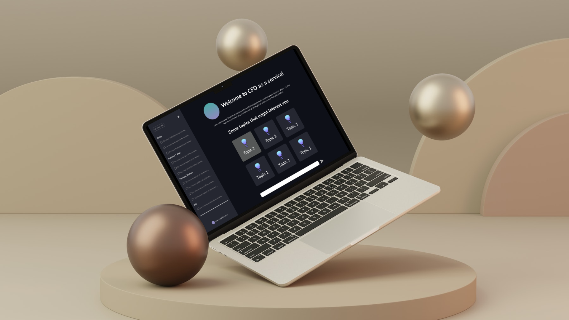 CFO laptop mockup