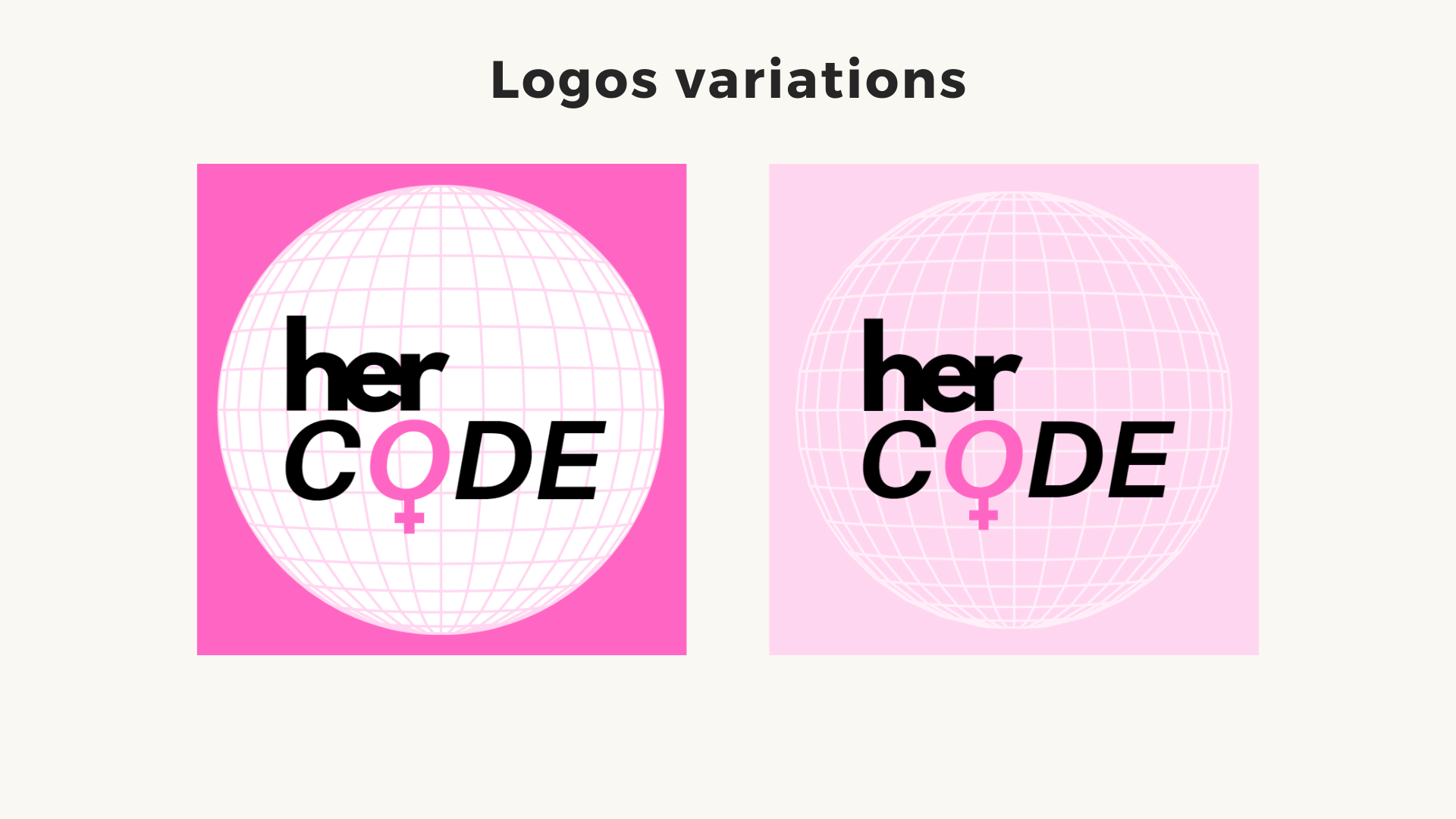 Her Code logo variations