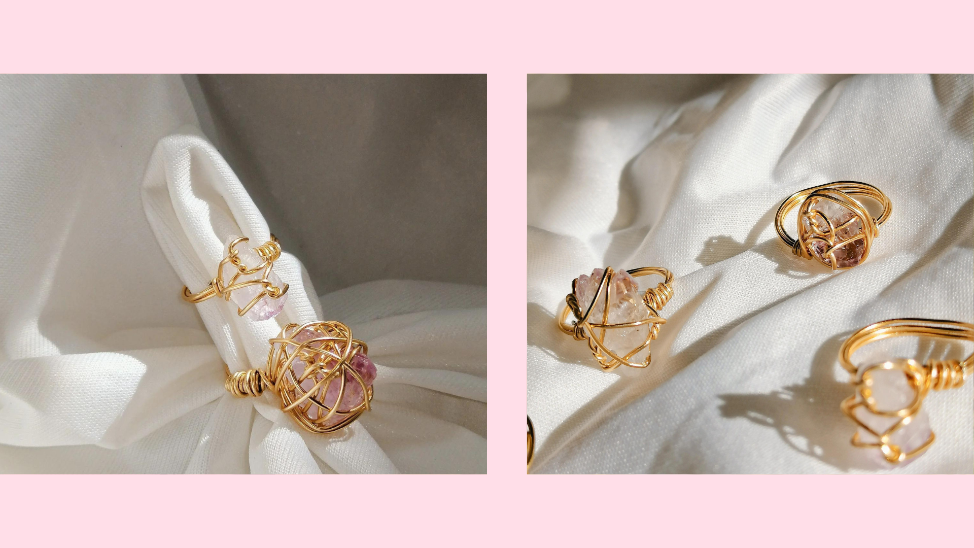 Amethyst rings