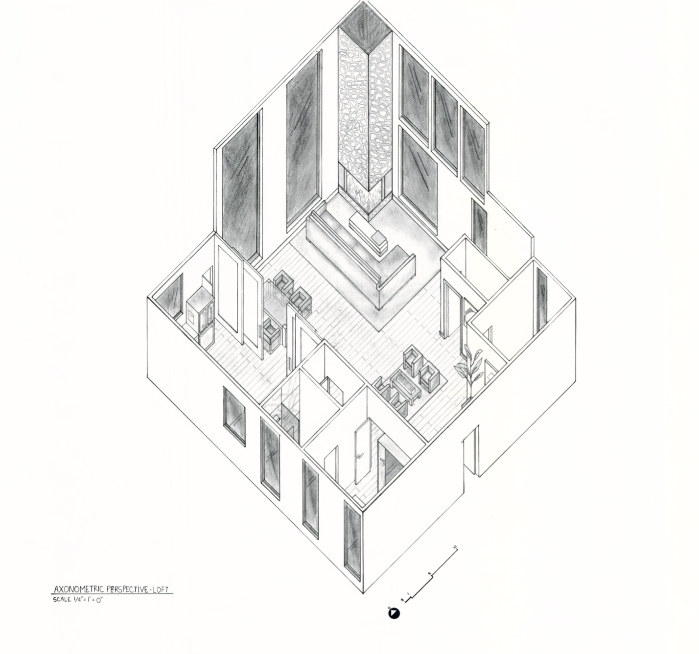 UCLA // Axonometric // Design Communication II 