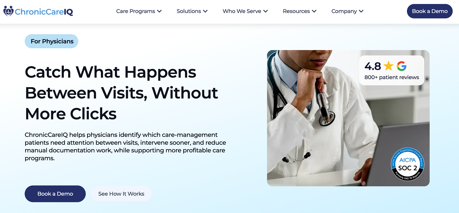 ChronicCareIQ physicians page banner