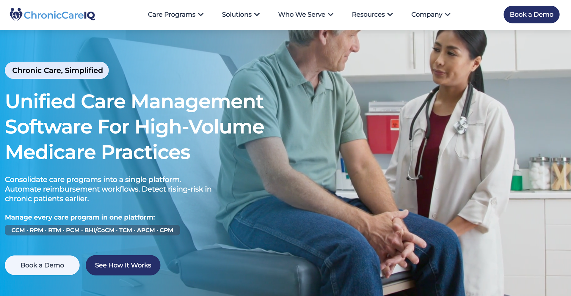 ChronicCareIQ homepage banner