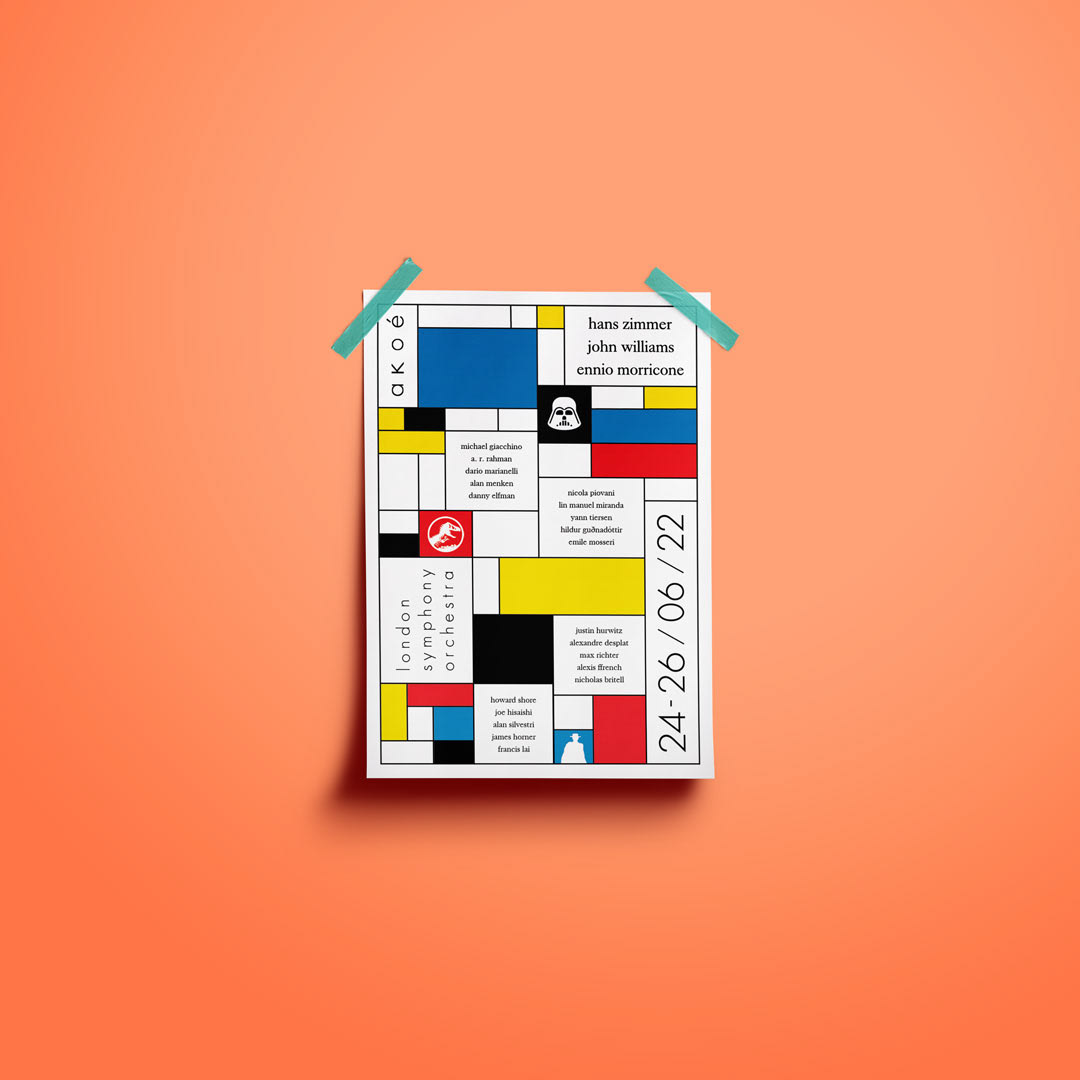 Music festival poster mockup