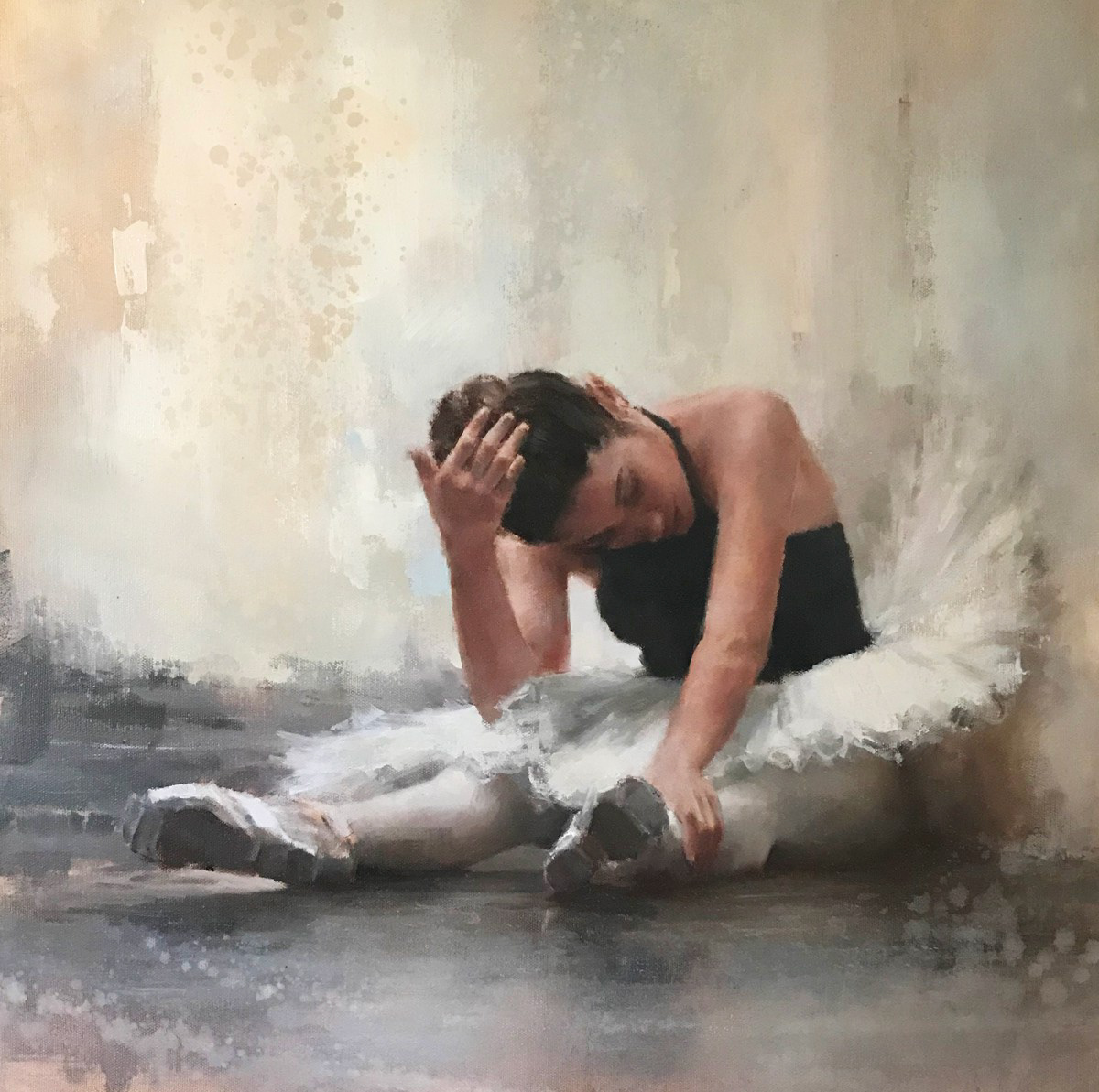 Little steps, 50 x 50cm, oil.