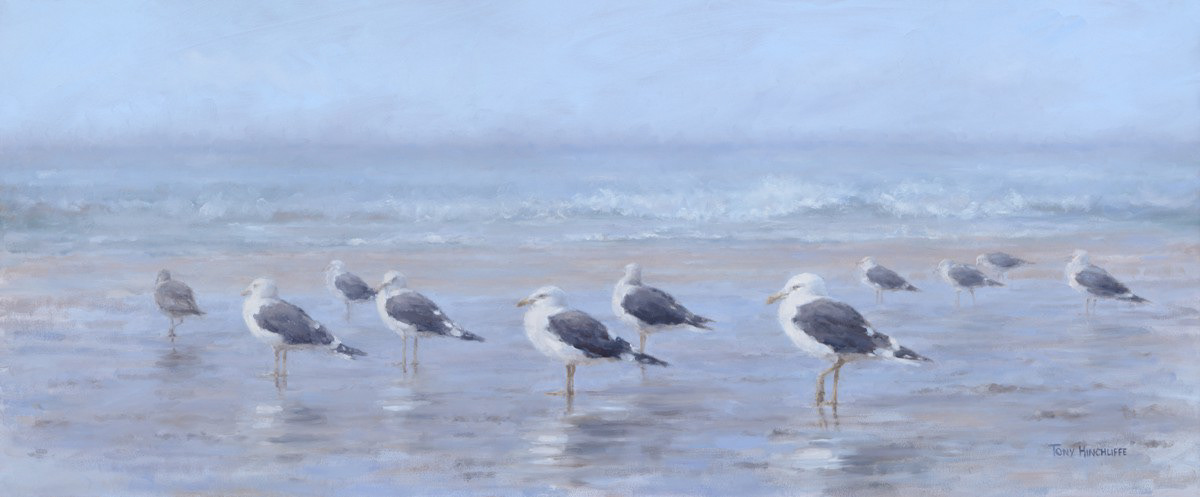 Moody blues, 120 x 50cm, oil.