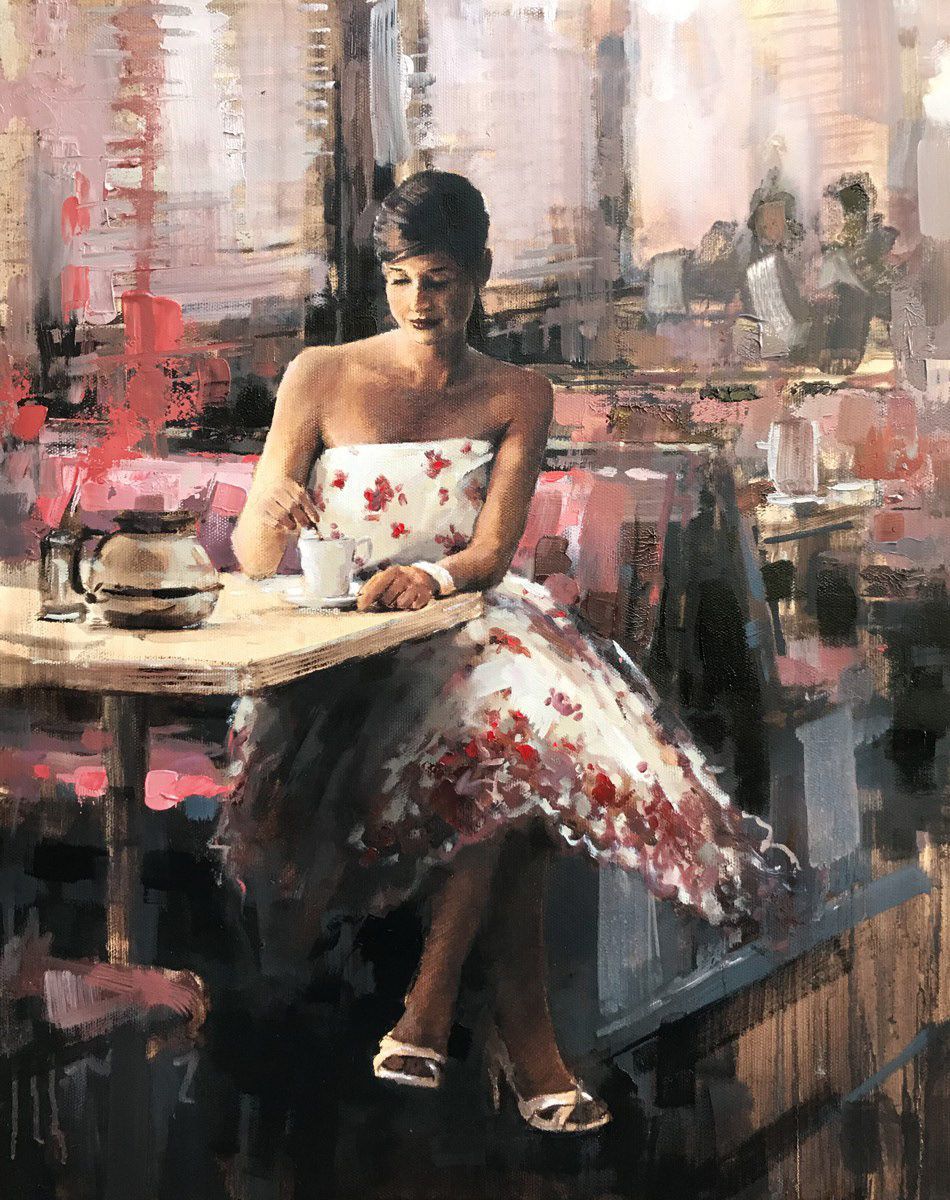 Strawberry fool, 40 x 50cm, oil.