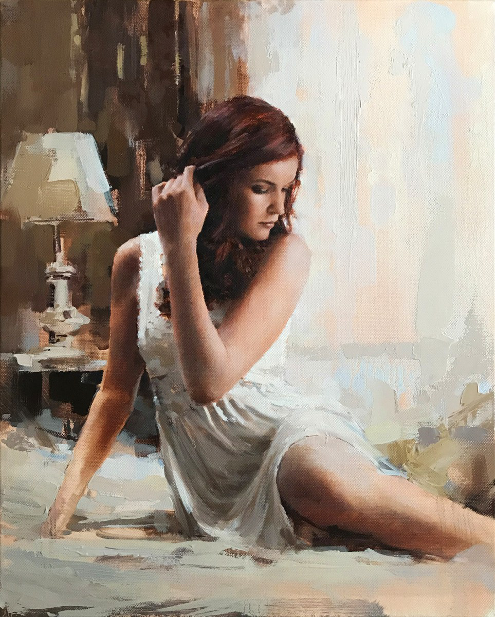 Red sky in the morning, 40 x 50cm, oil.