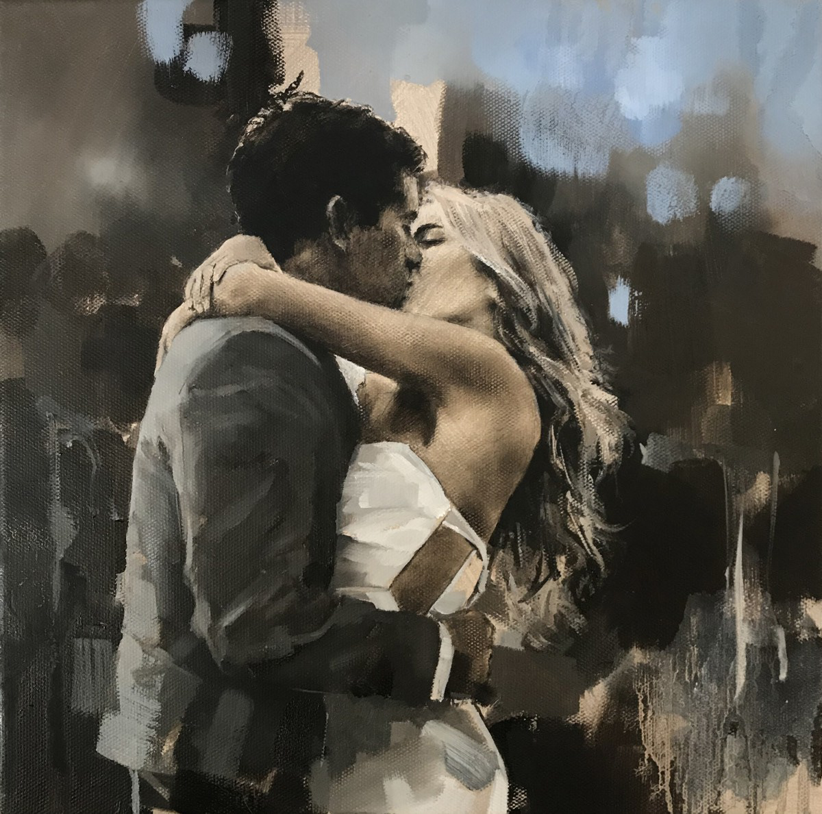 Twist of fate, 30 x 30cm, oil.