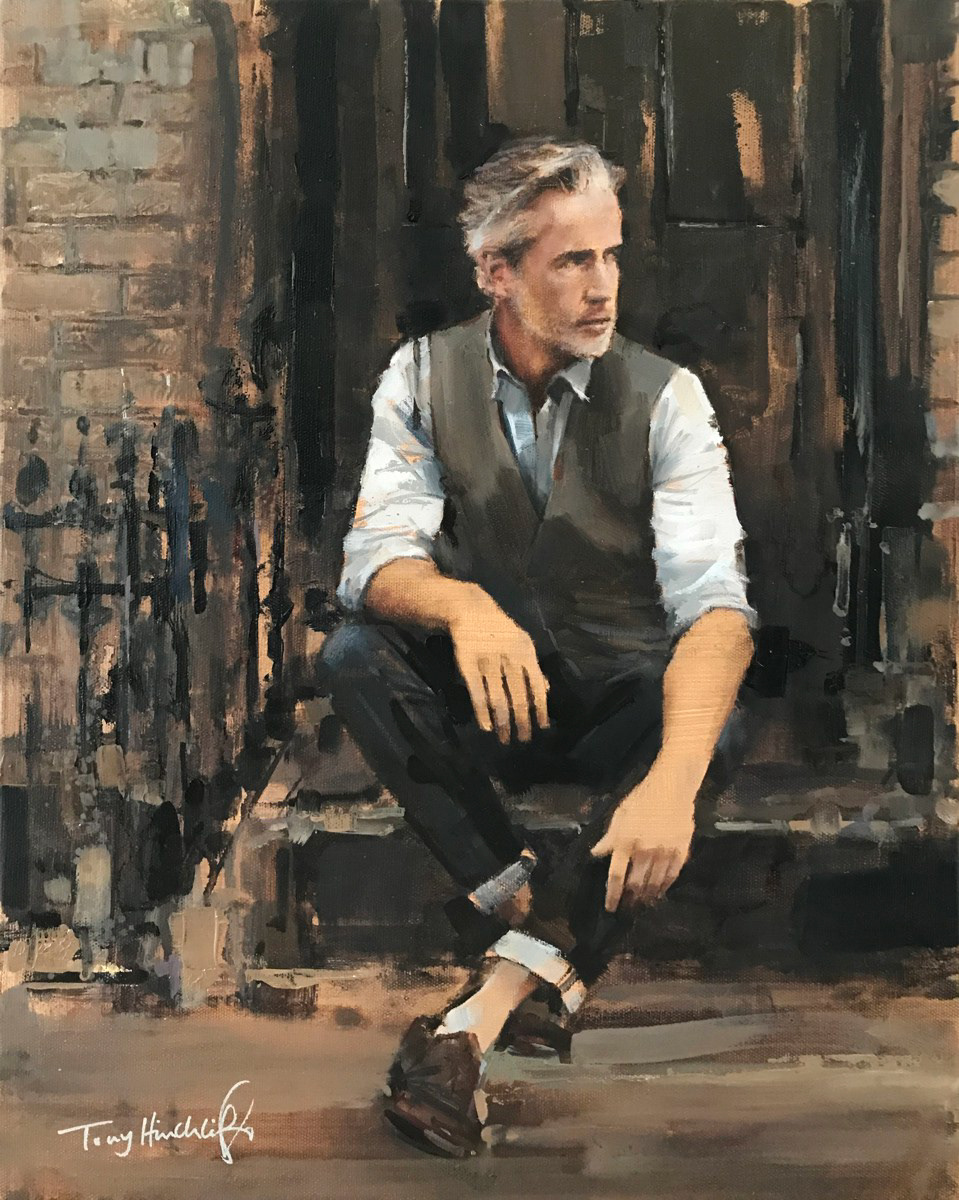 Waiting for Annie, 40 x 50cm, oil.