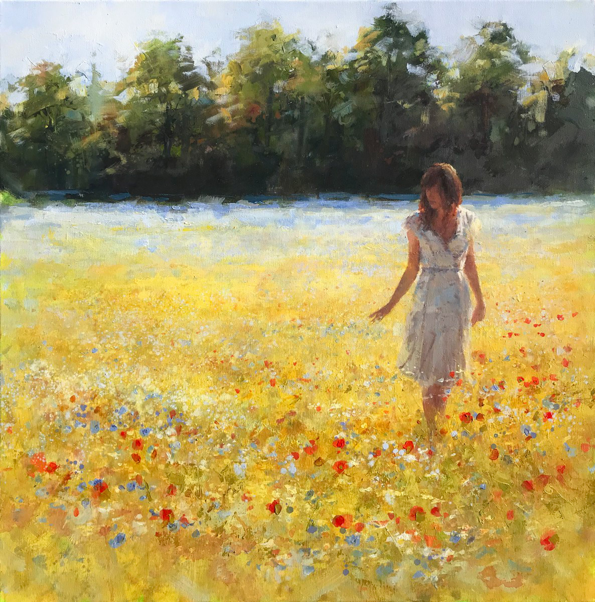 Once upon a time, 76 x 76cm, oil.