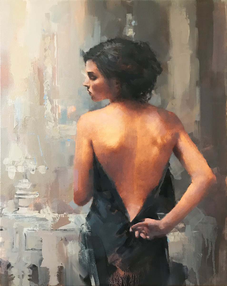 Dawn chorus, 40 x 50cm, oil.
