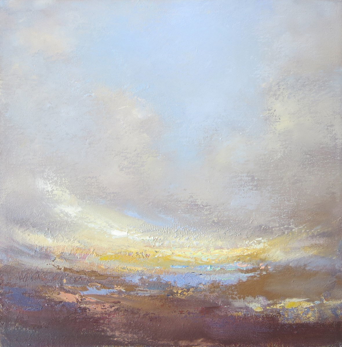 Love me from a distance and watch me die, 30 x 30cm, oil.