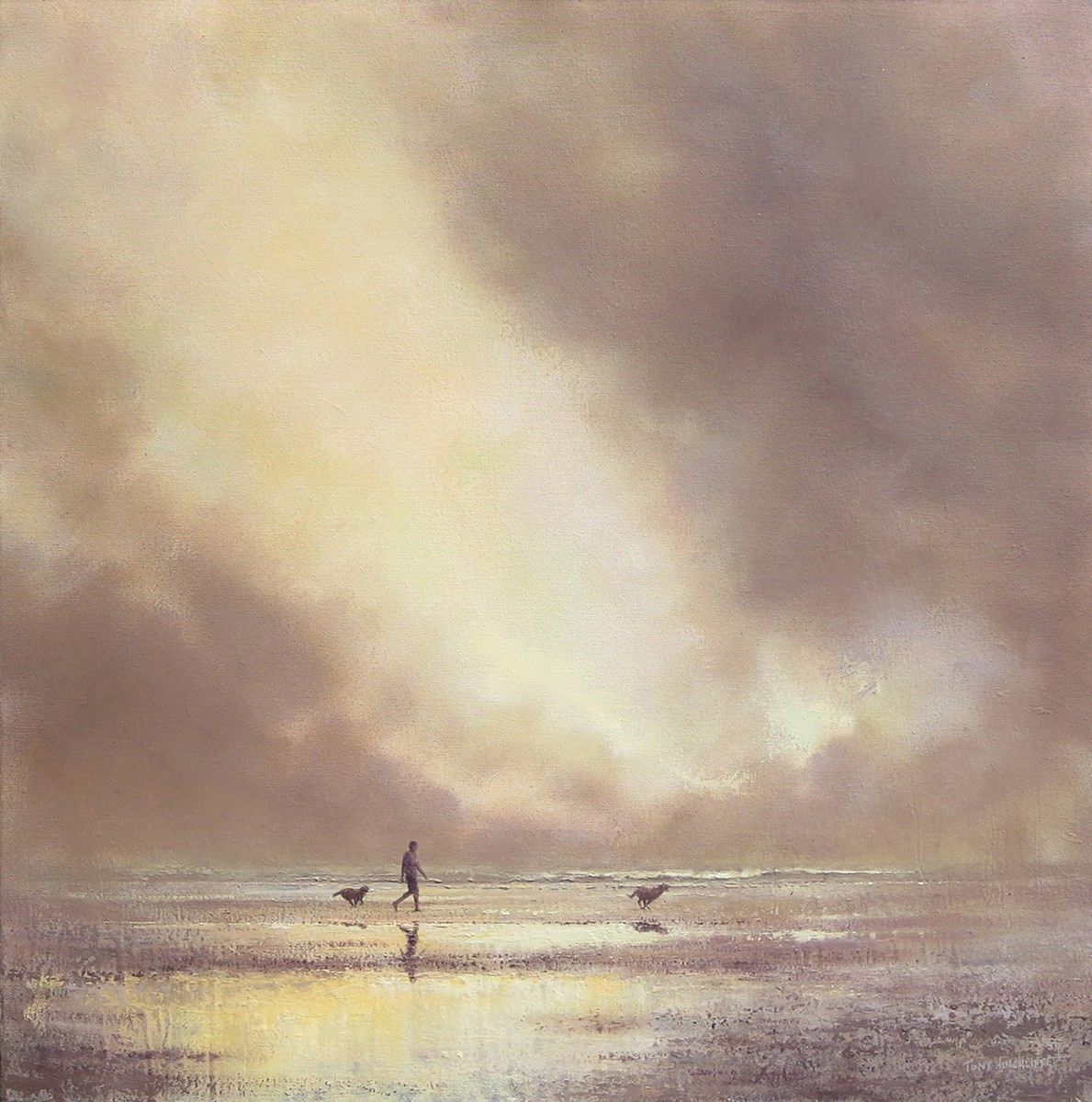 Ten feet, 76 x76cm, oil.