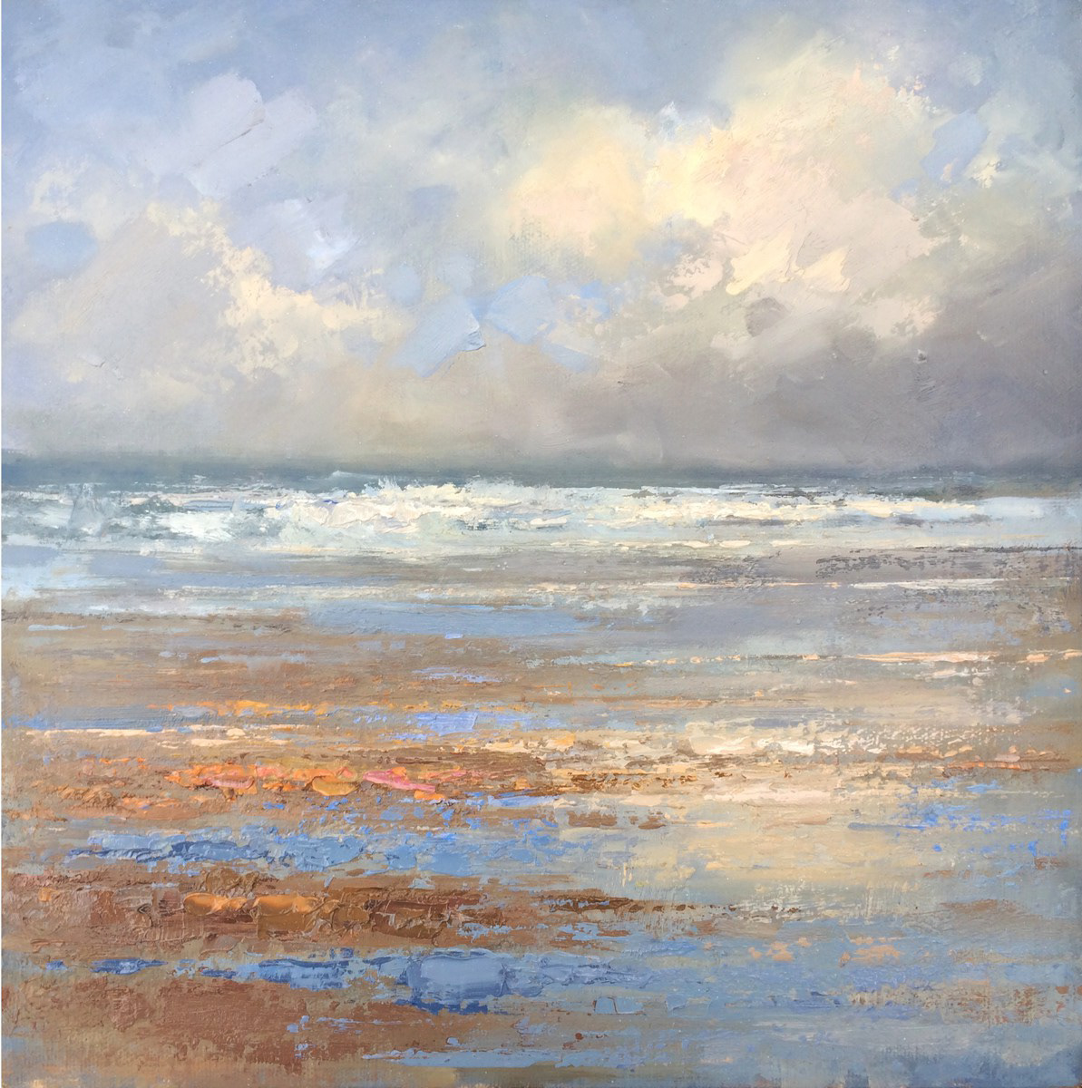 The passing storm, 30 x 309cm, oil.