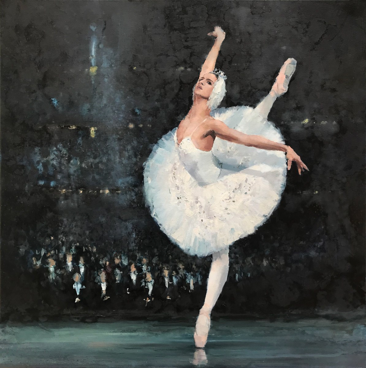 A female thing, 76 x 76cm, oil.