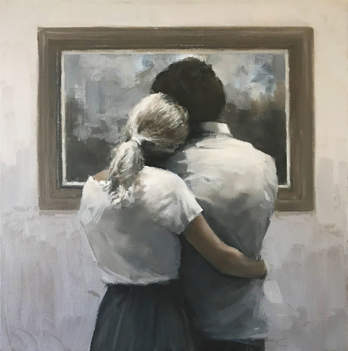 Little duvet, 30 x 30cm, oil.
