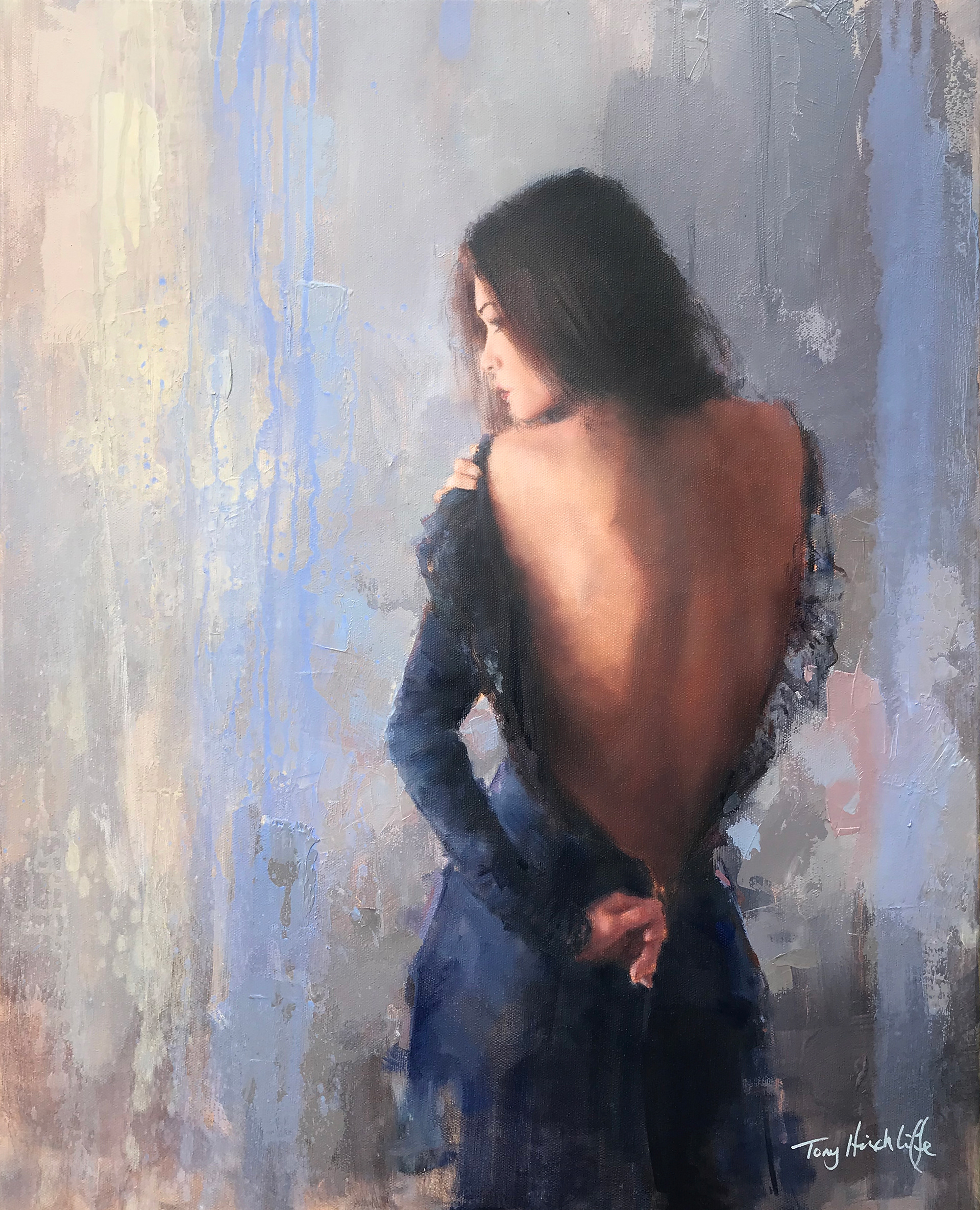 Charlie has a secret, 50 x 60cm, oil on canvas.