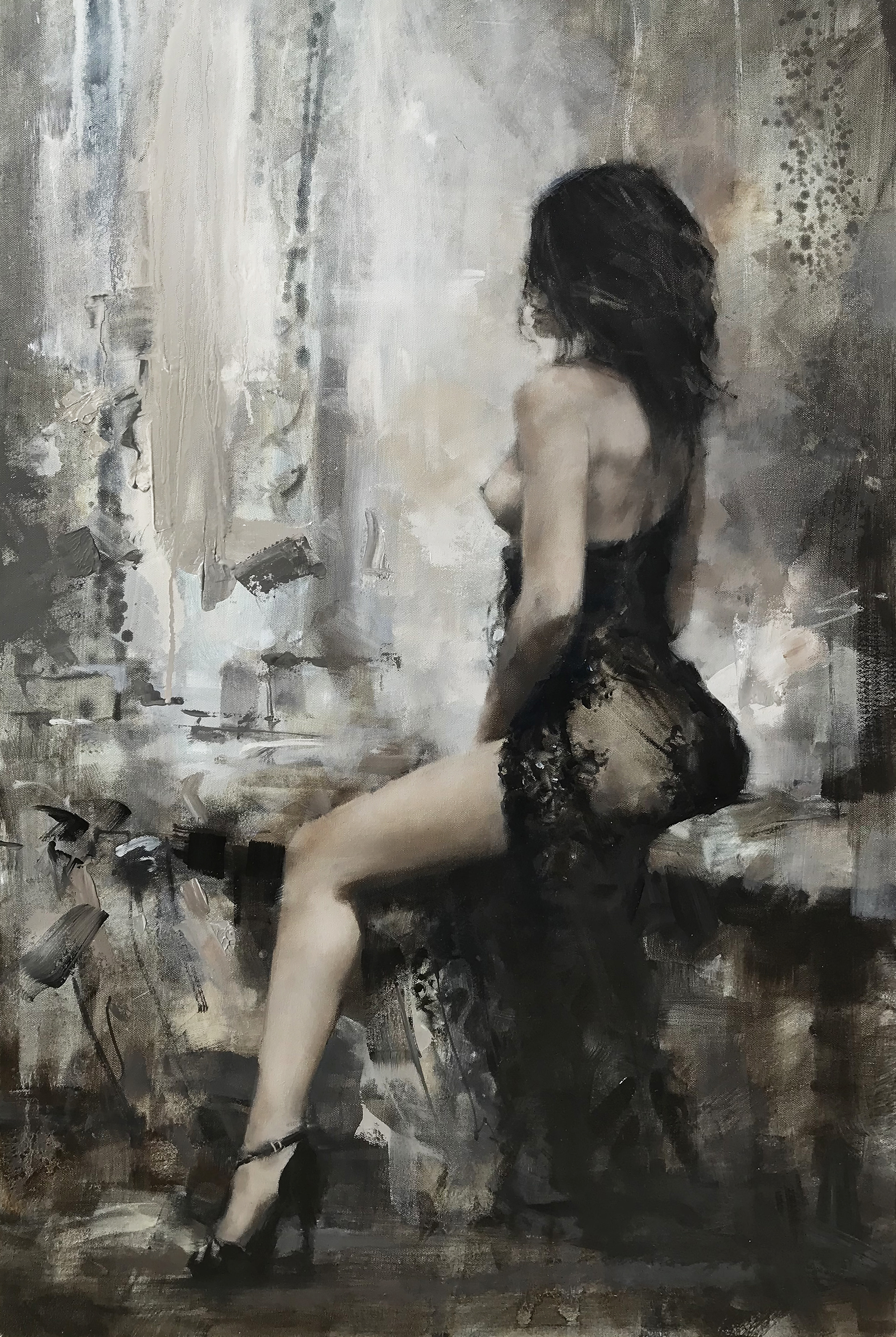 The queens pawn, 60 x 90cm, oil on canvas.