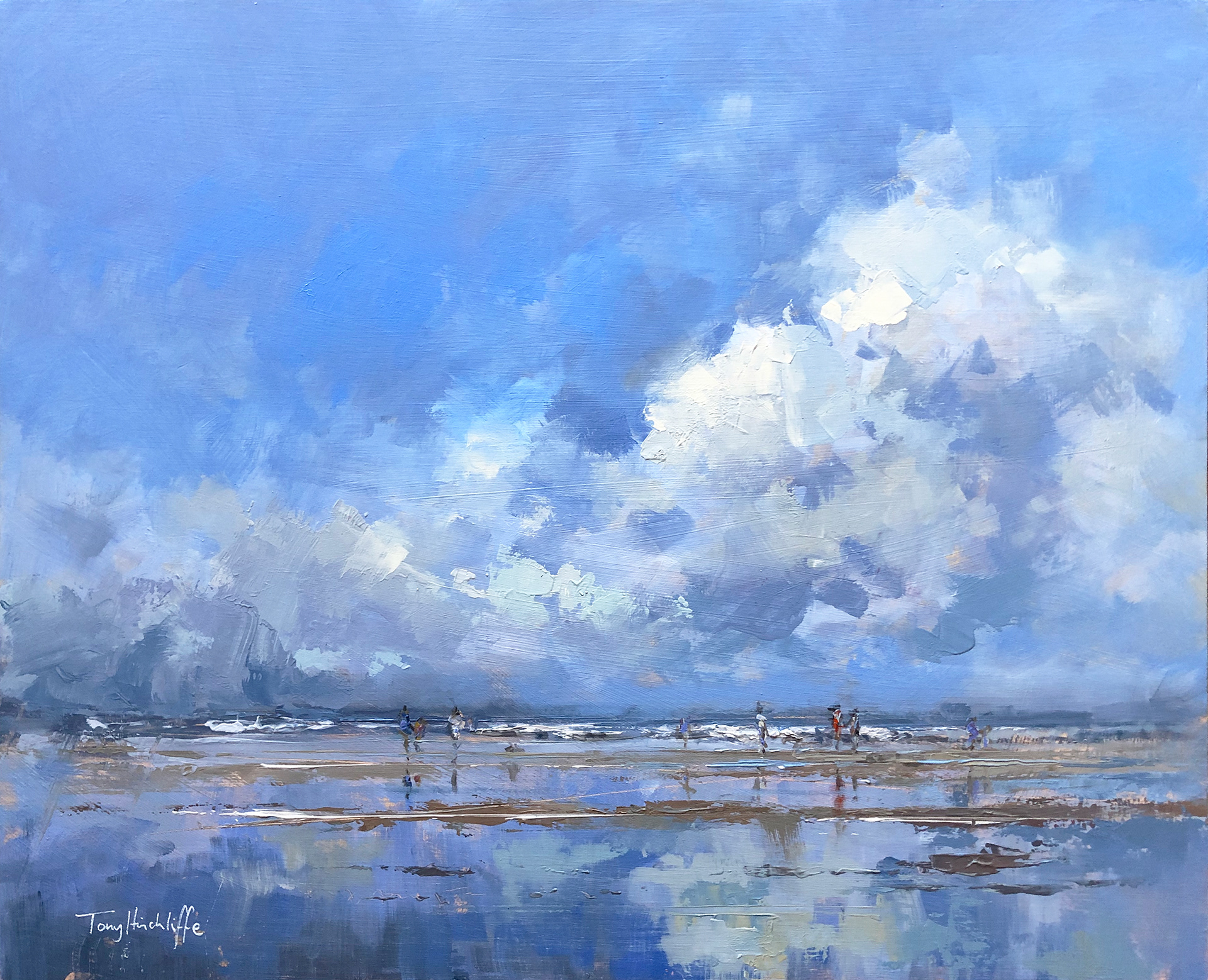 Watergate bay, 65 x 50cm, oil on panel.