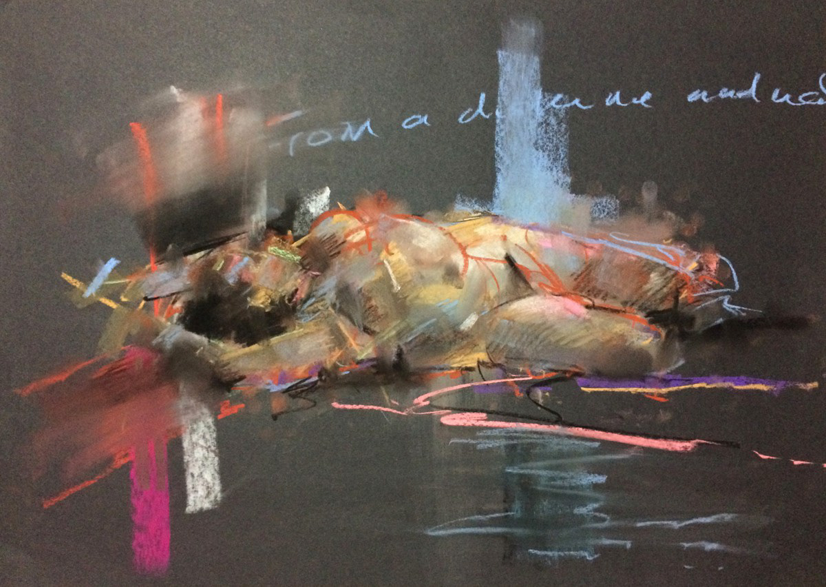 study, 60 x 46cm, soft pastel.