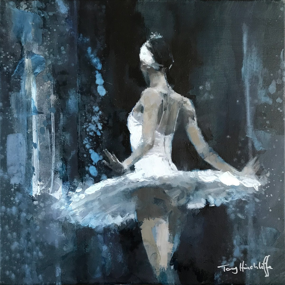 Little swan, 30 x 30cm, oil.