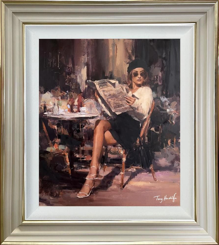 THE LIGHT OF DAY Limited Edition Studio Edition on Canvas Image Size 61 x 51 cm Overall Framed Size (including the frame) 86.2 x 76.2 cm Edition Size: 45 Framed - £795.00 (inc VAT) Ref: THE042 Studio Edition on canvas, capturing the figurative form. Unique brushmarks and palette knife strokes, helps build up each layer to form the final composition. Embellished with rich overpaints and texturing brushmark varnish.