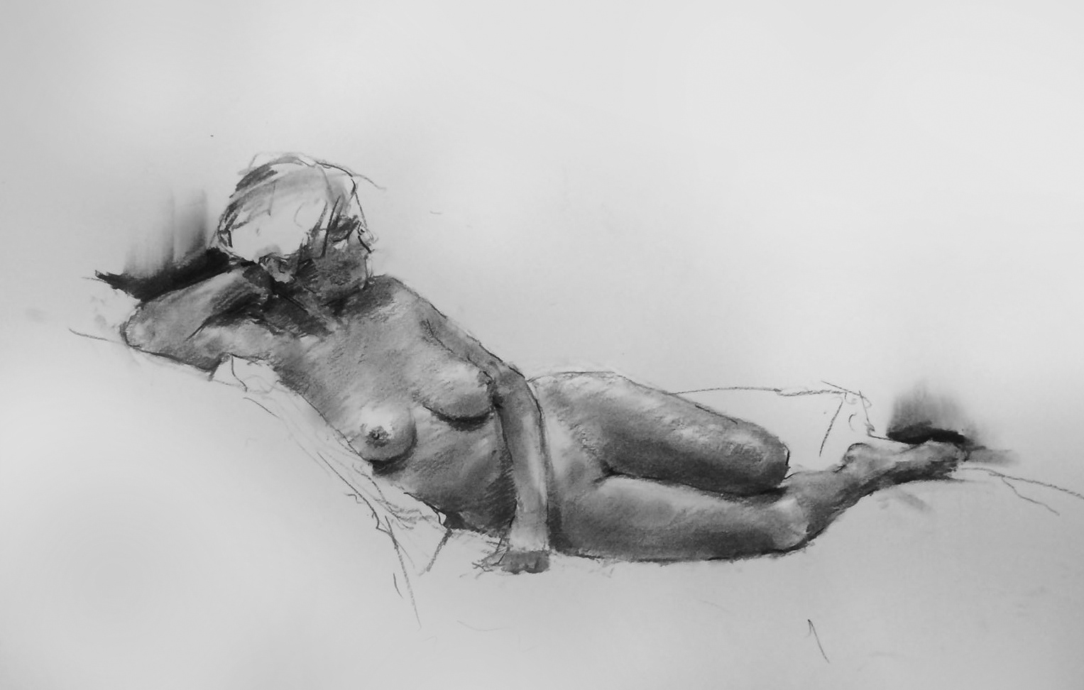 study, 60 x 40cm, charcoal.