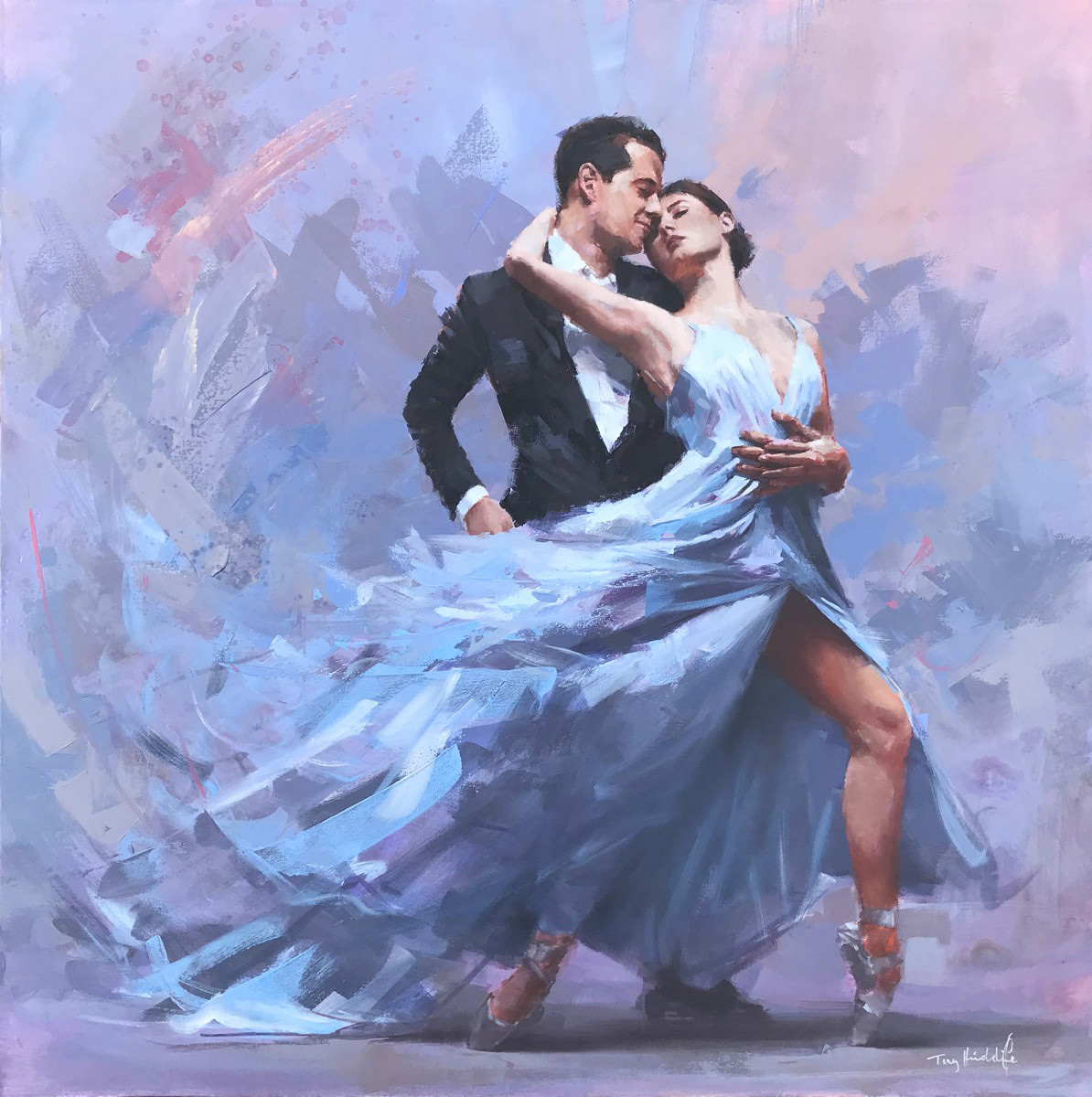 All in good time, 101 x 101cm, oil.