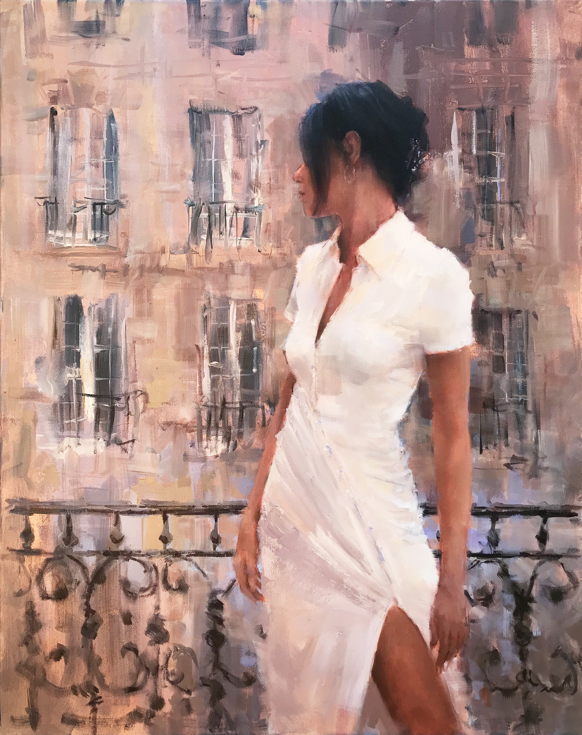 Second floor window, 60 x 76cm, oil on canvas.