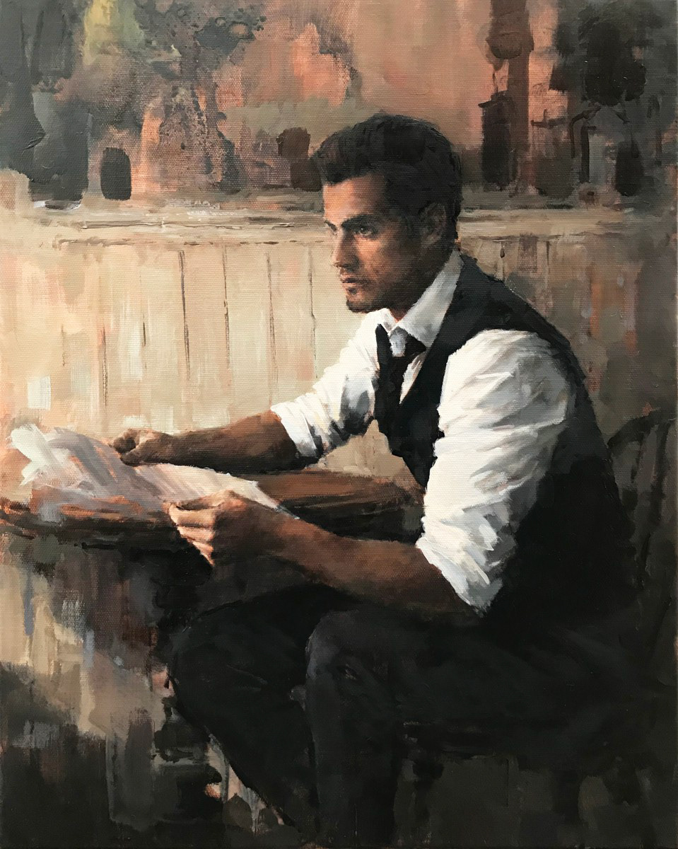The next hour, 40 x 50cm, oil.