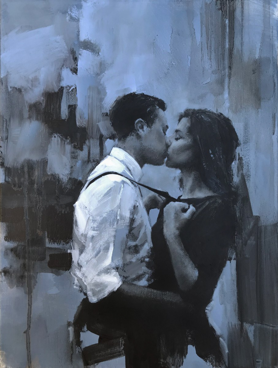 Morphine skies, 30 x 40cm, oil.