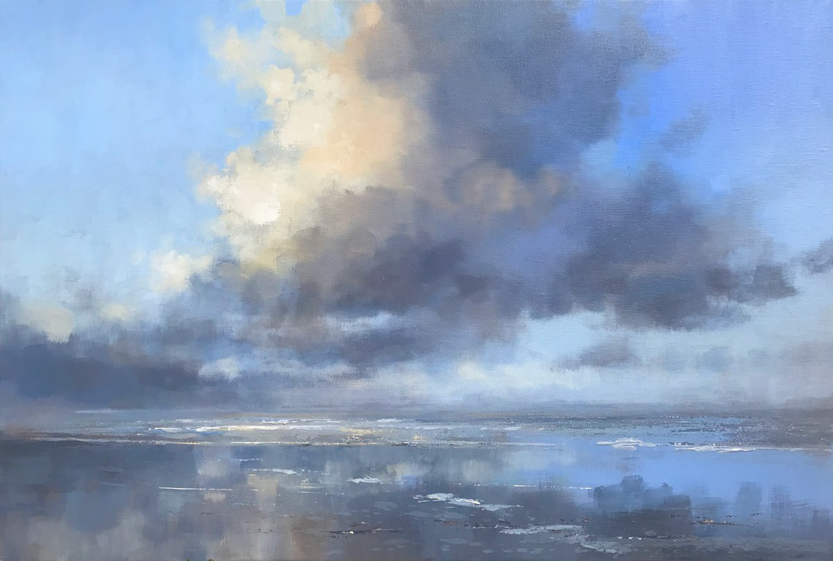 Falcons beach, 76 x 51cm, oil.
