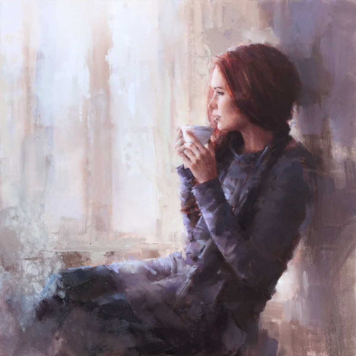 Sacred rest, 50 x 50cm, oil.