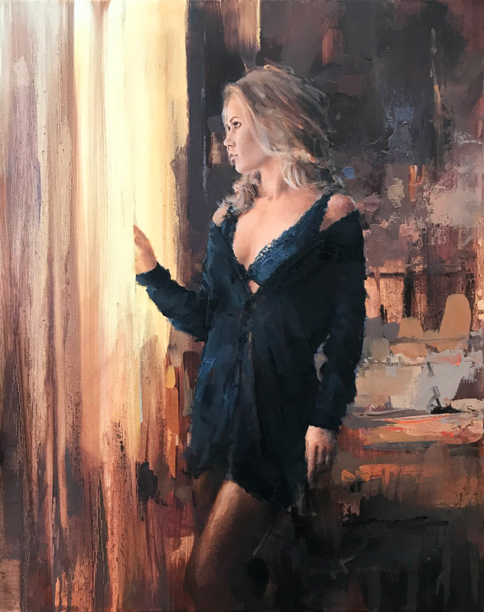 Little white lies, 40 x 50cm, oil.