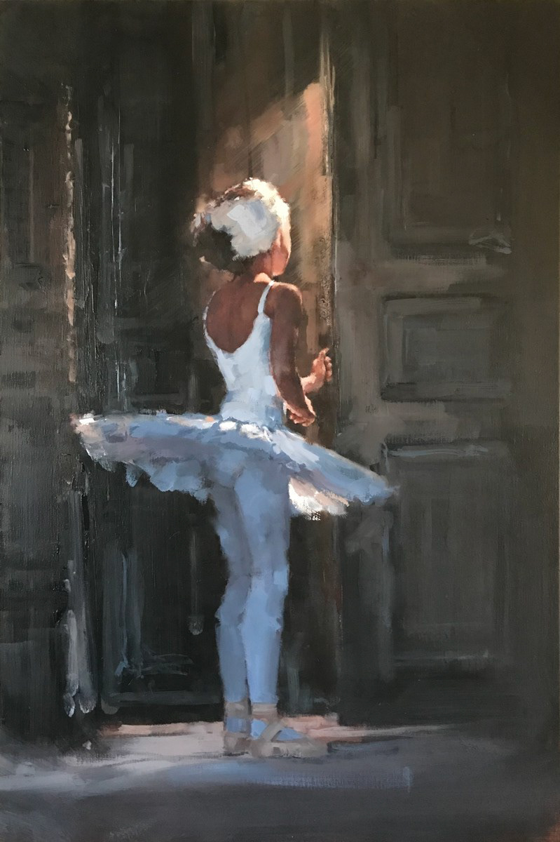 Busy little bee, 50 x 76cm, oil.