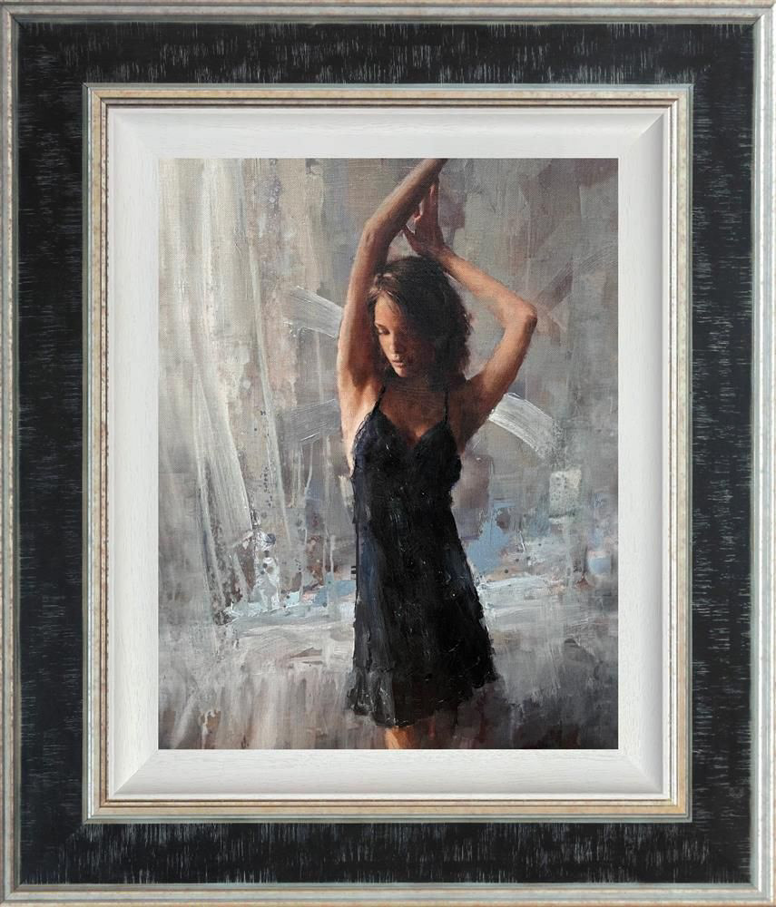 LOST IN YOU Limited Edition Studio Edition on Canvas Image Size 51 x 41 cm Overall Framed Size (including the frame) 78 × 68 cm Edition Size: 45 Framed - £695.00 (inc VAT) Ref: THE009 Studio Edition on canvas, capturing the figurative form. Unique brushmarks and palette knife strokes, helps build up each layer to form the final composition. Embellished with rich overpaints and texturing brushmark varnish.